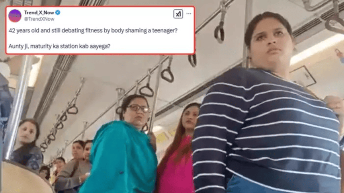 Delhi Metro Woman Coach Viral Video