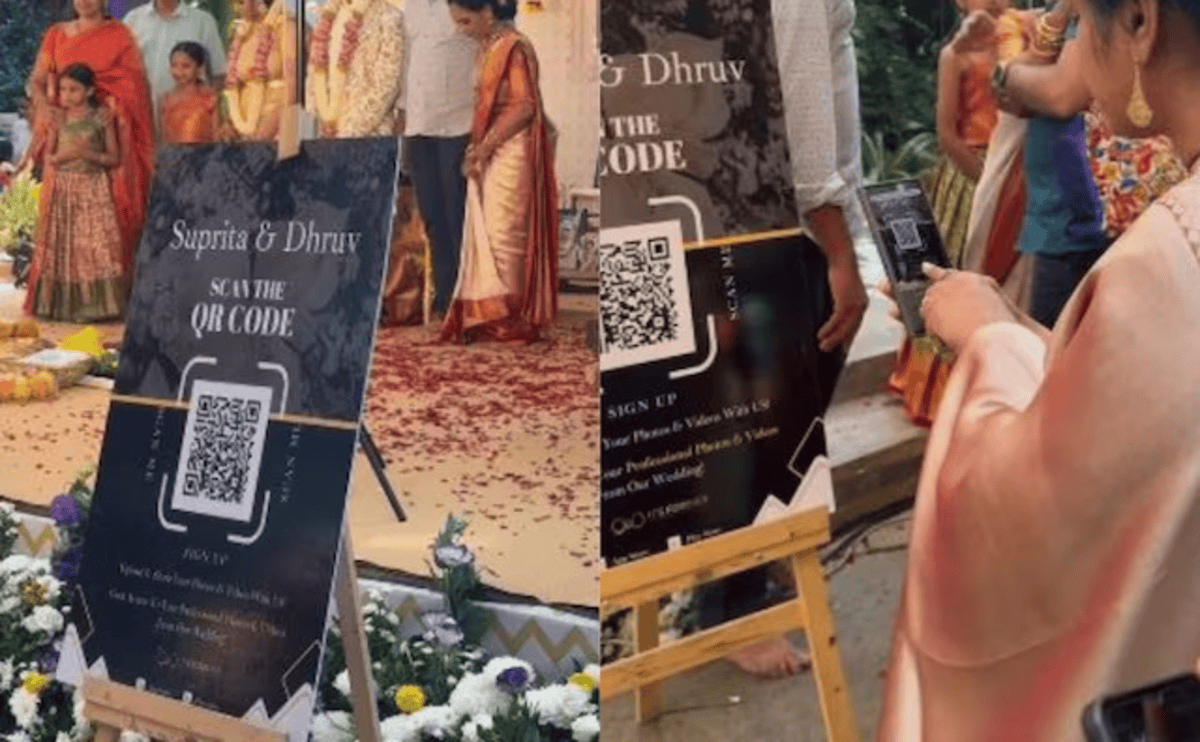 QR Code in wedding