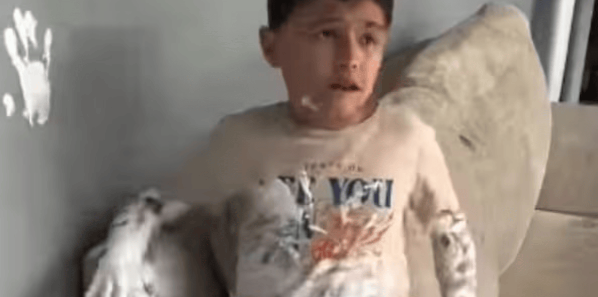 Boy Paint Mischief Leaves Everyone In Shock