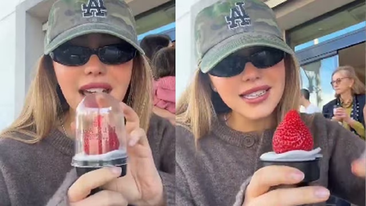Woman Bought Strawberry