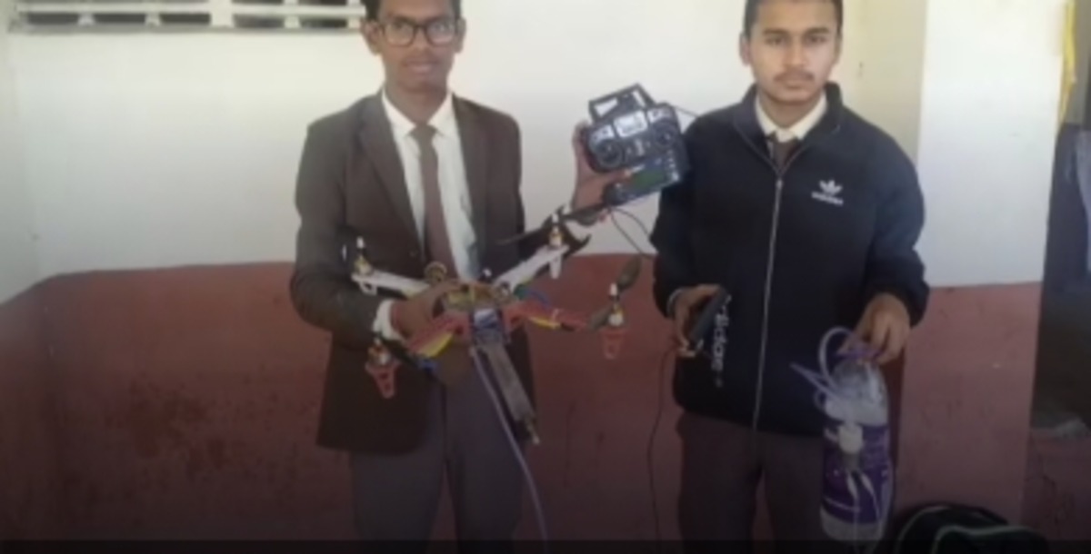 Student builds fire-fighting drone