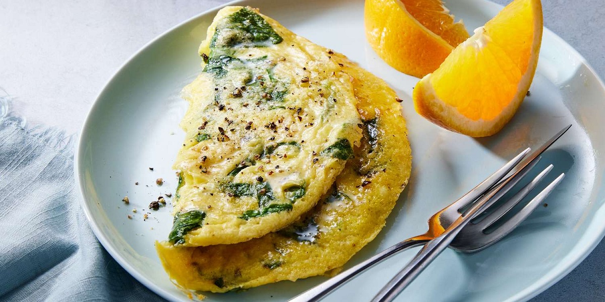 Spinach Cheese Omelet Satya Day