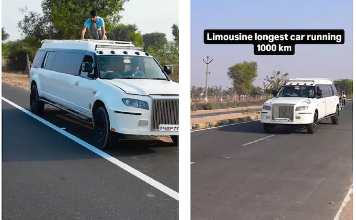 Car Converted Into Limousine