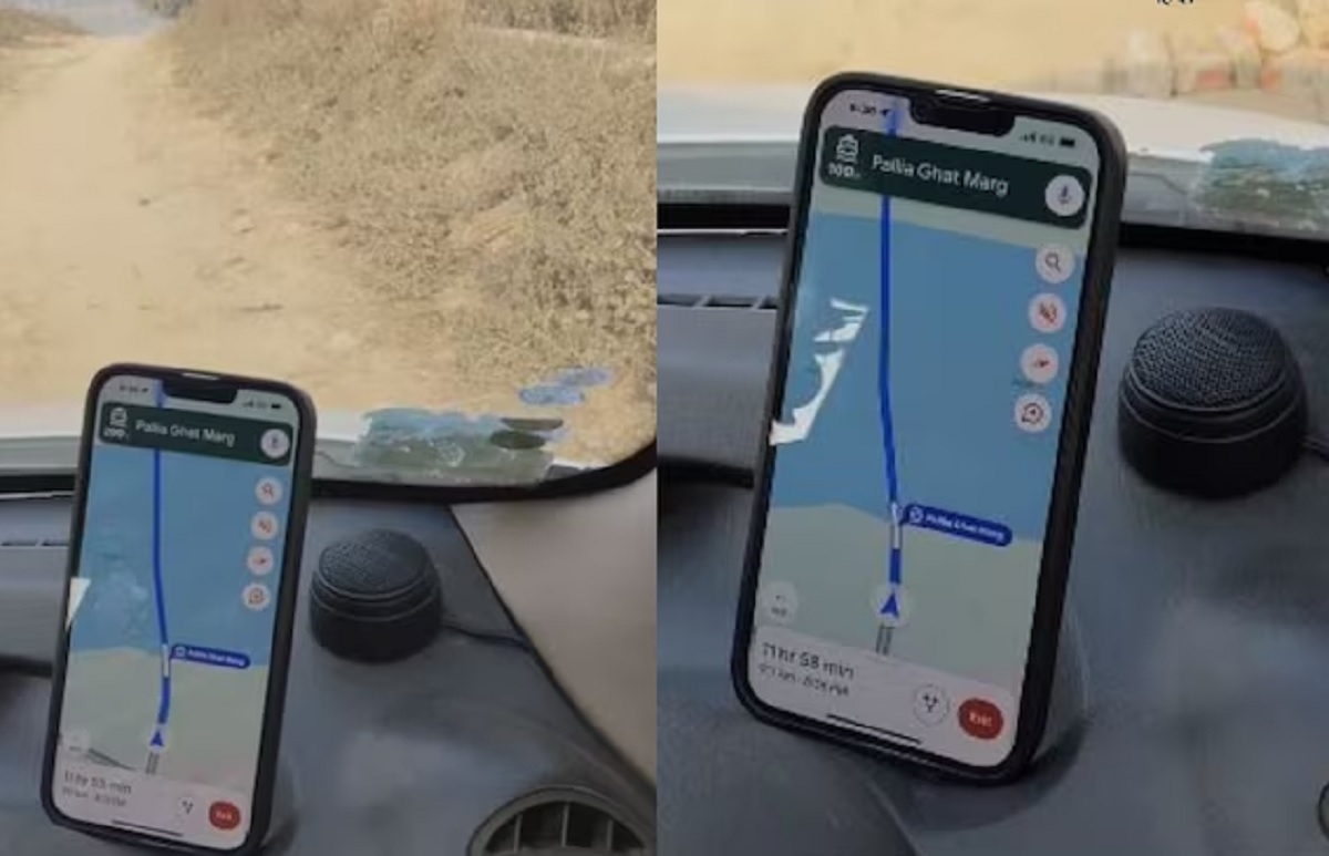 Man Follow Google Map