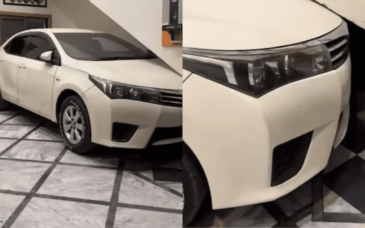 Car Parked Under The Stairs