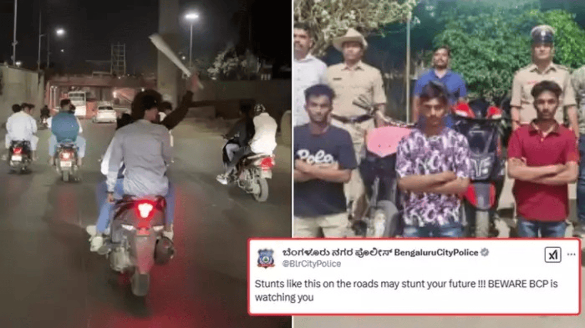 Bengaluru Police Action On Bike Stunt Video