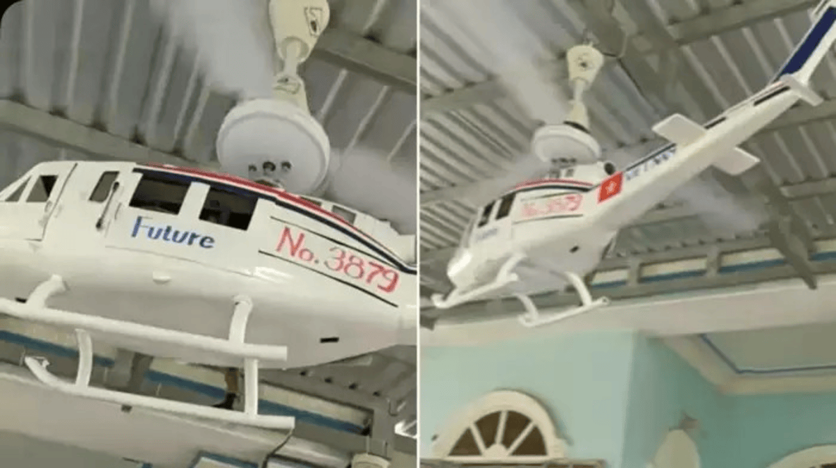 Helicopter Fan Viral Video