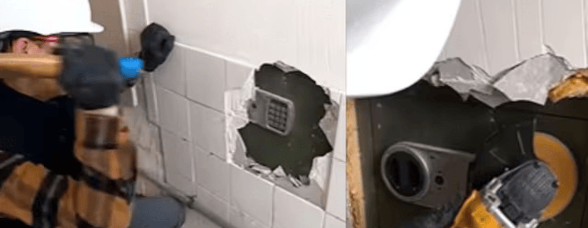 Man Breaks Wall Finds Treasure