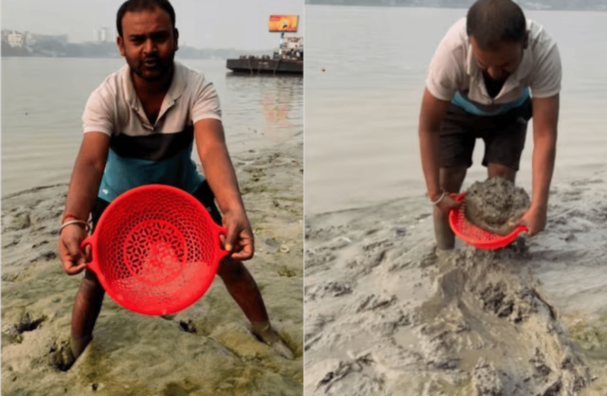 Washed Ganga Mud Found Something Amazing