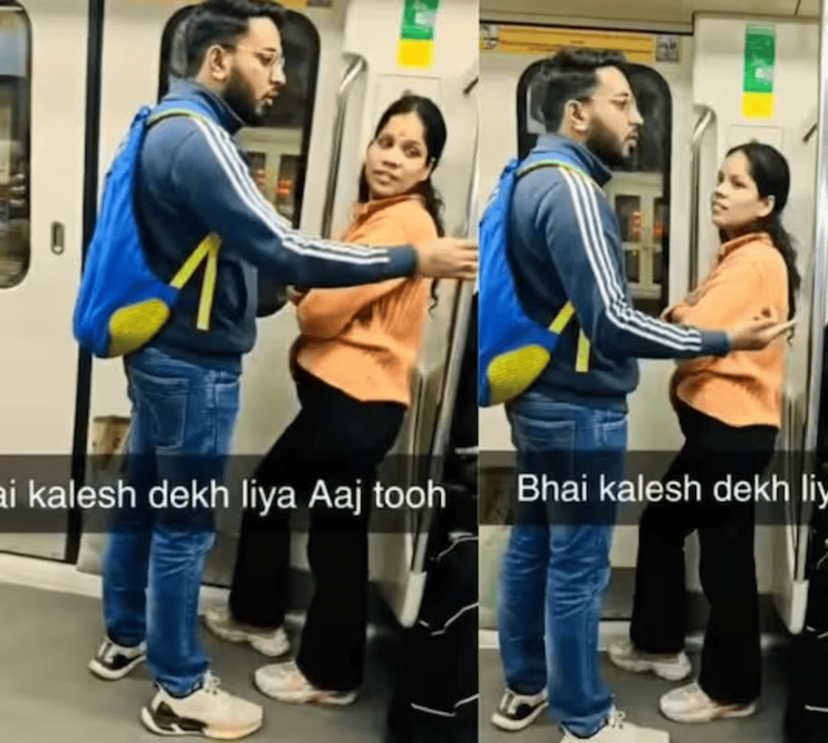 Delhi Metro Couple Viral Video