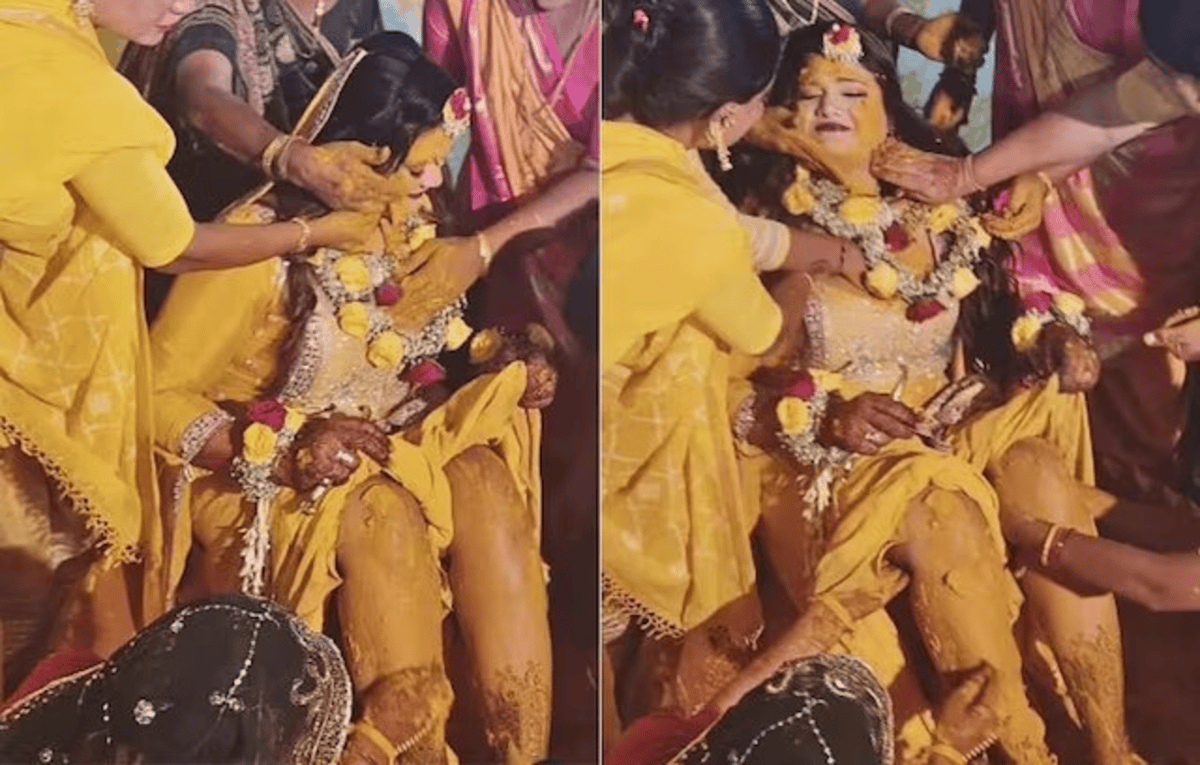Bride Haldi Viral Video
