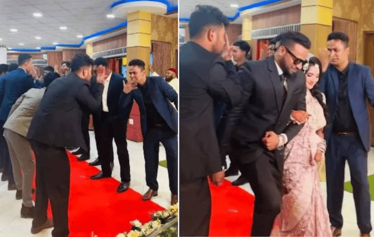 Bride Groom Entry In John Cena Style