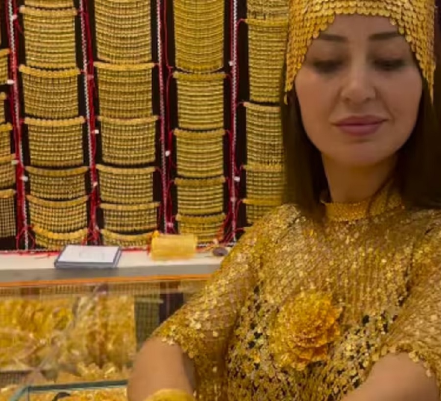 Gold Kurti Viral