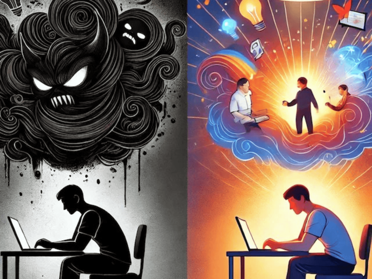 Empty mind negative thoughts