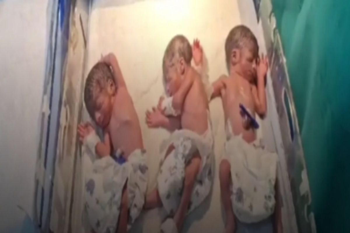 Triplets Born In Saharsa