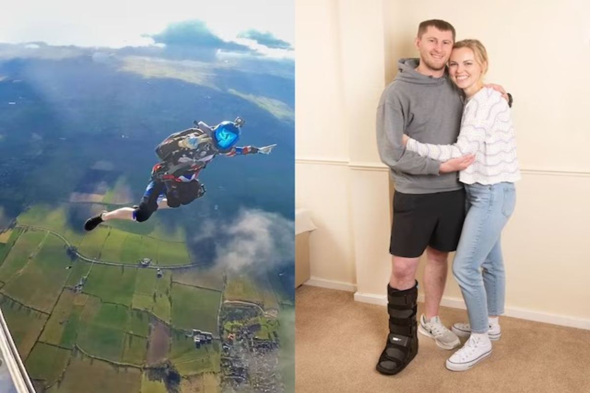 Skydived On Wedding Day