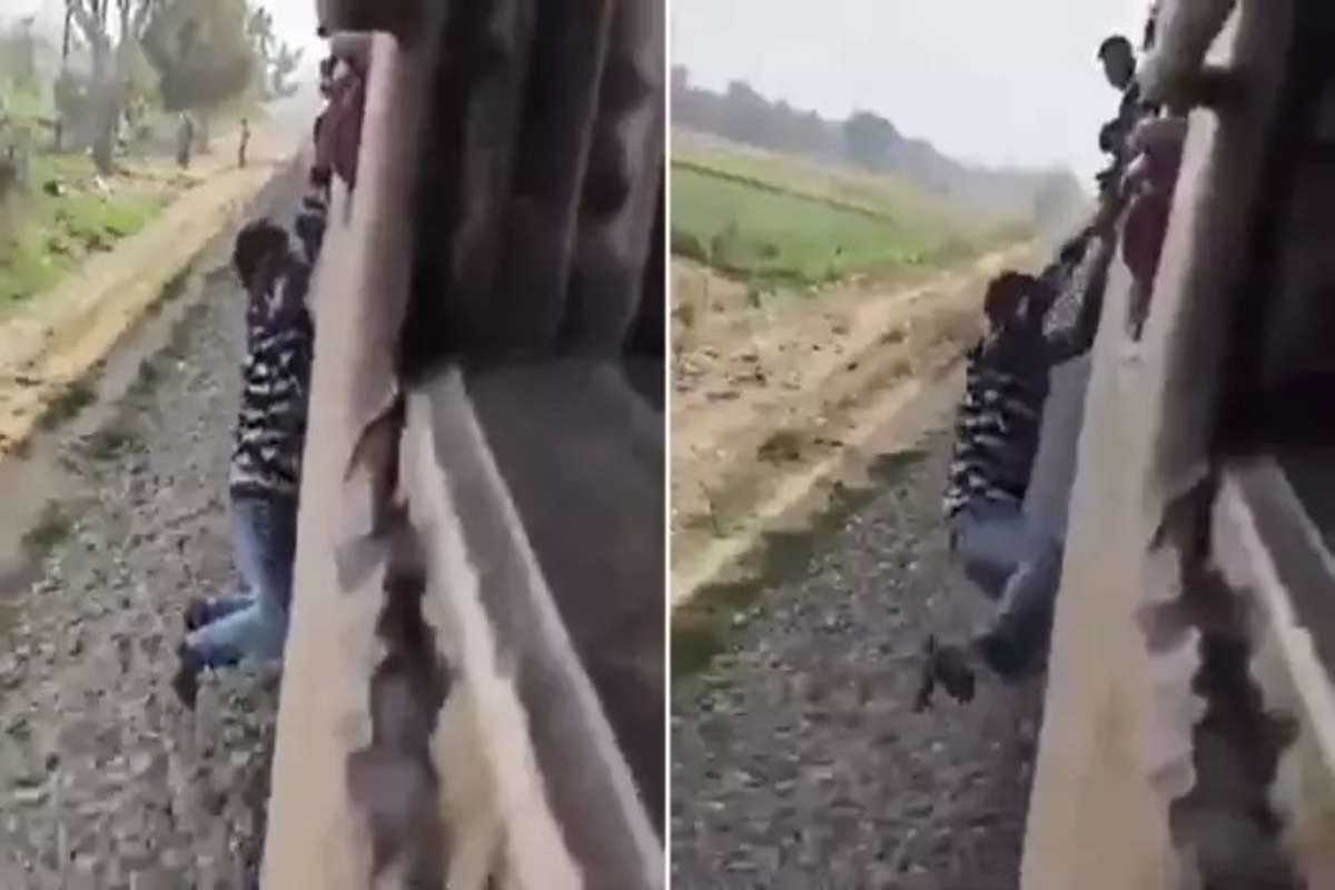 Train Stunt Viral Video