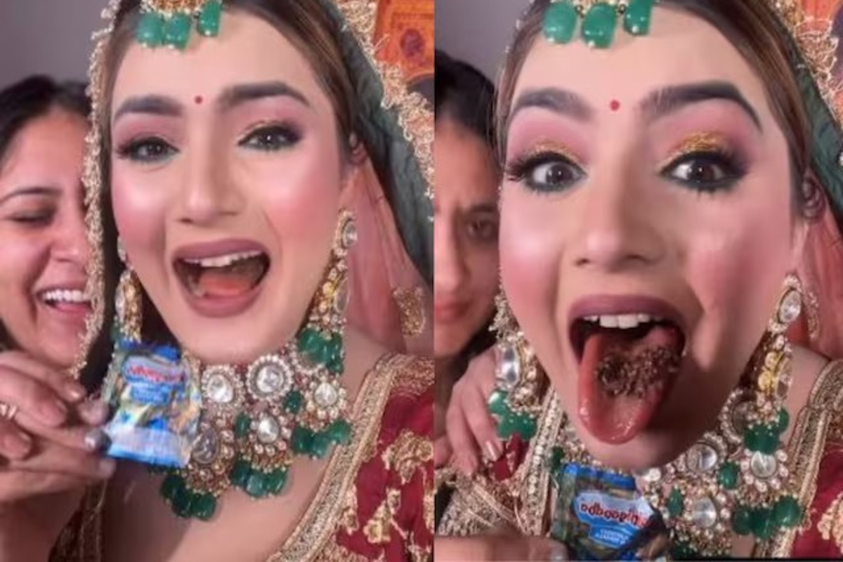 Bride Eating Gutkha Viral Video