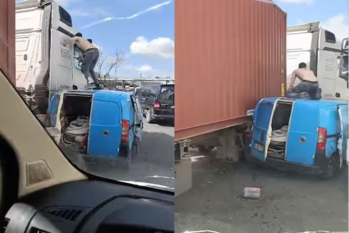 Truck and Car Driver Fight Video