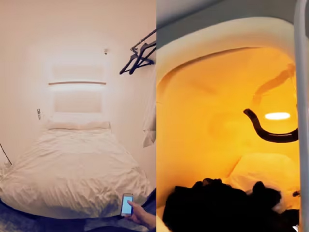 Viral Video Of Capsule Hotel