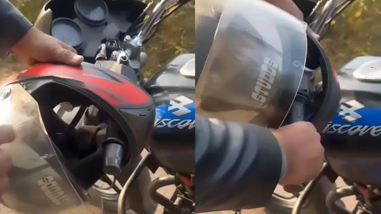 Man Shares Lock Helmet Trick