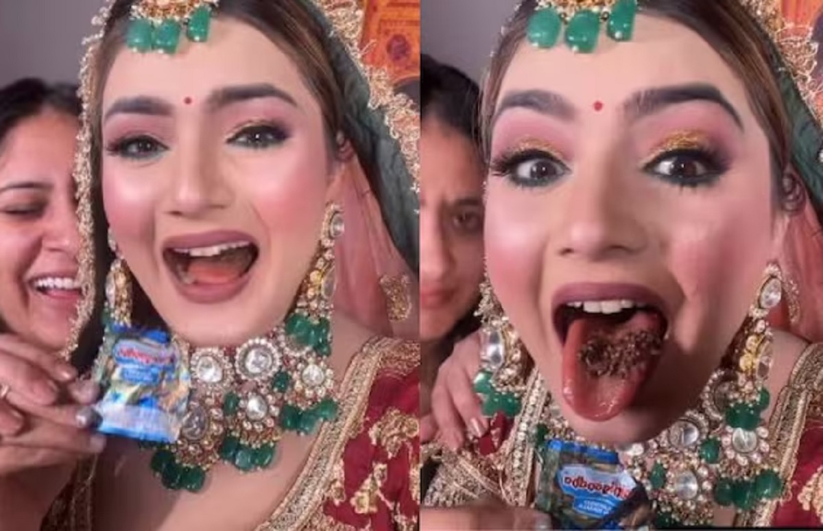 Bride Eating Gutkha