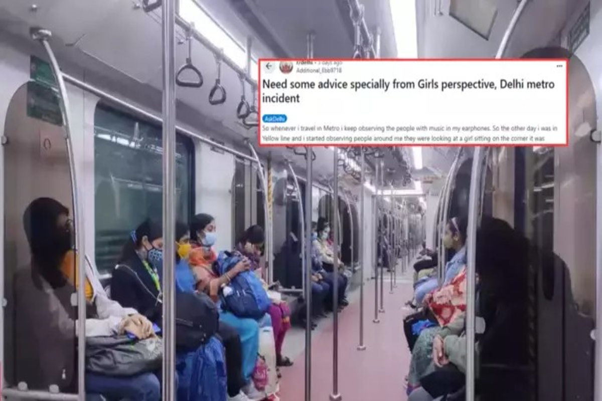 Reddit User Shared Delhi Metro Incident