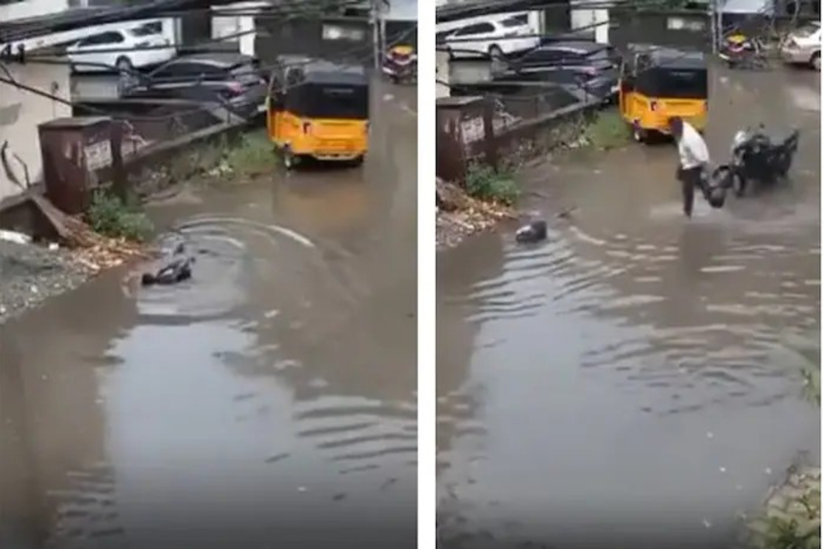 Chennai man saves schoolboy video