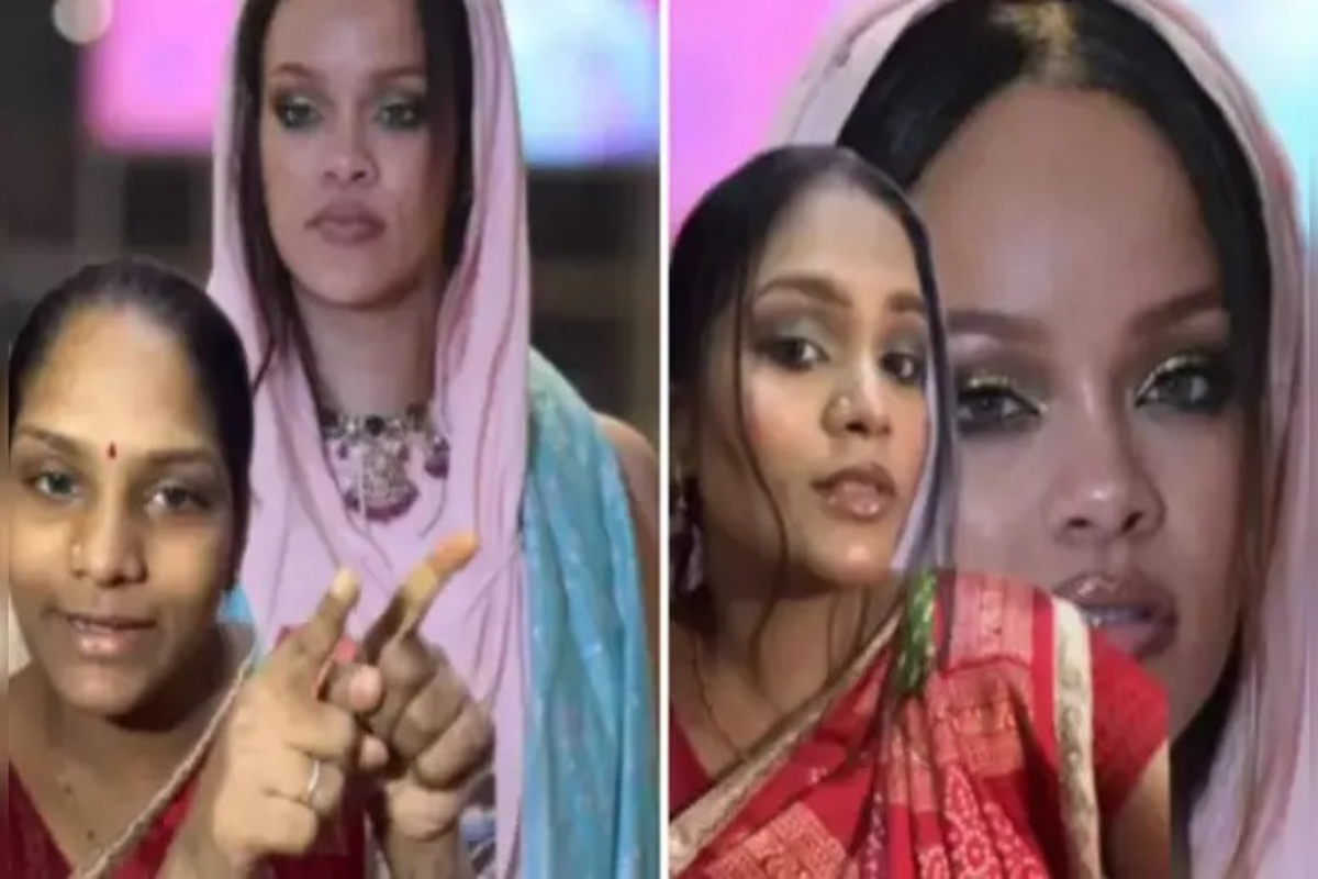 Makeup Artist recreated rihanna look video