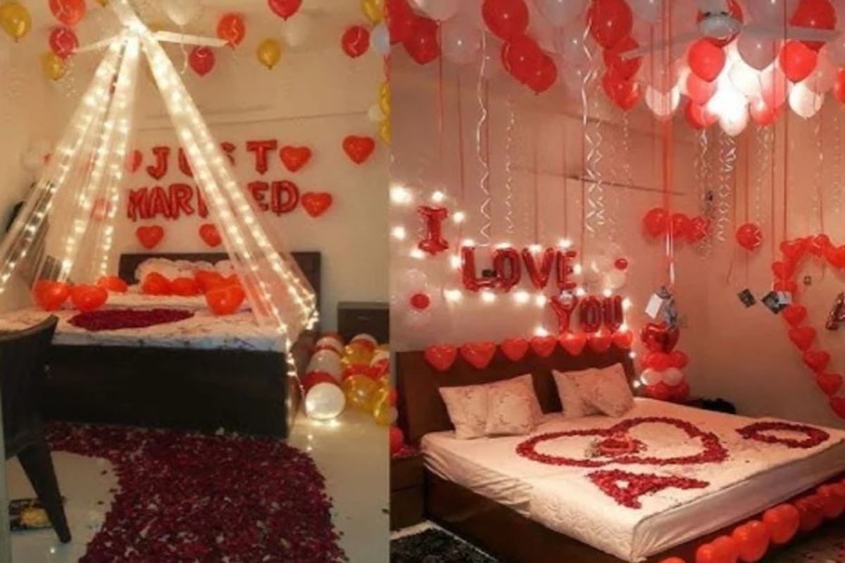 Wedding Bed Decor With Fruits Video