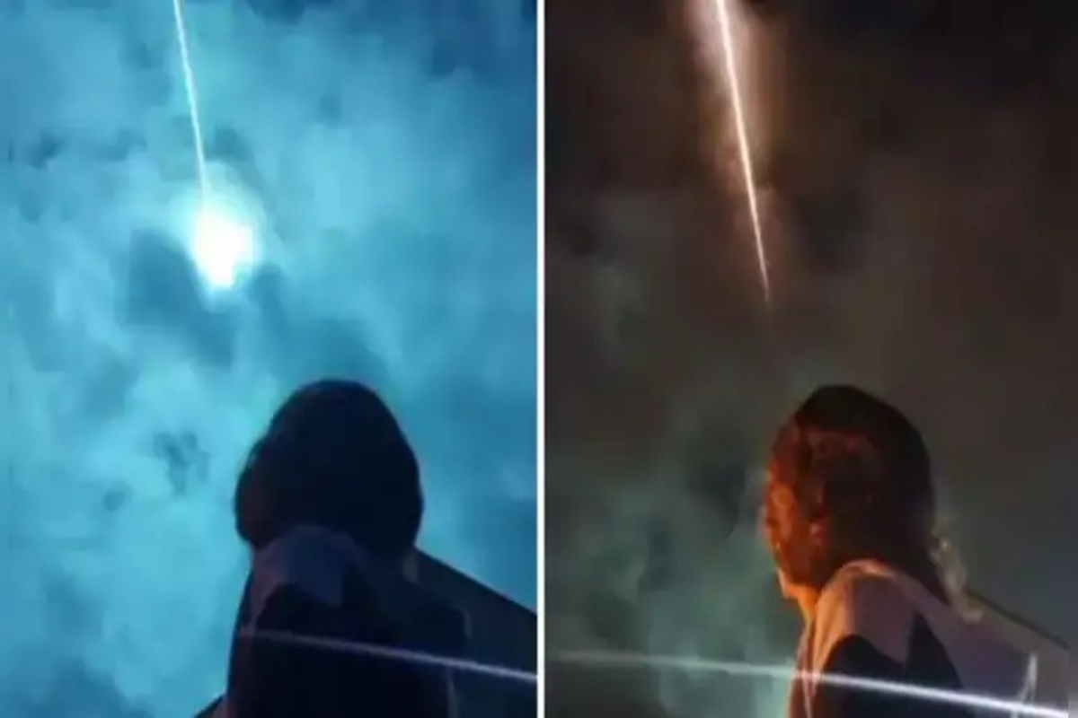 Mysterious Blue Light in the Sky Video