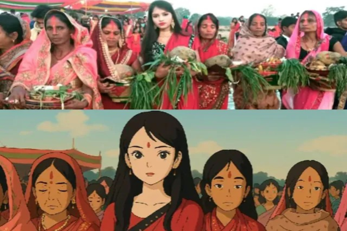 Chhath Puja Ghibli Photo Gone Wrong