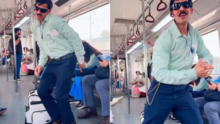 Delhi Metro Passenger Dance Video