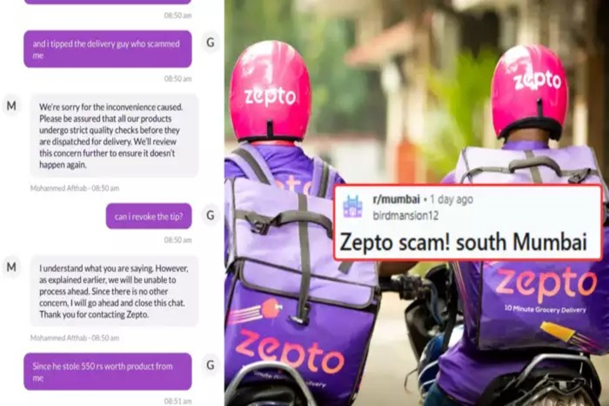 Zepto Delivery Scam Viral Post