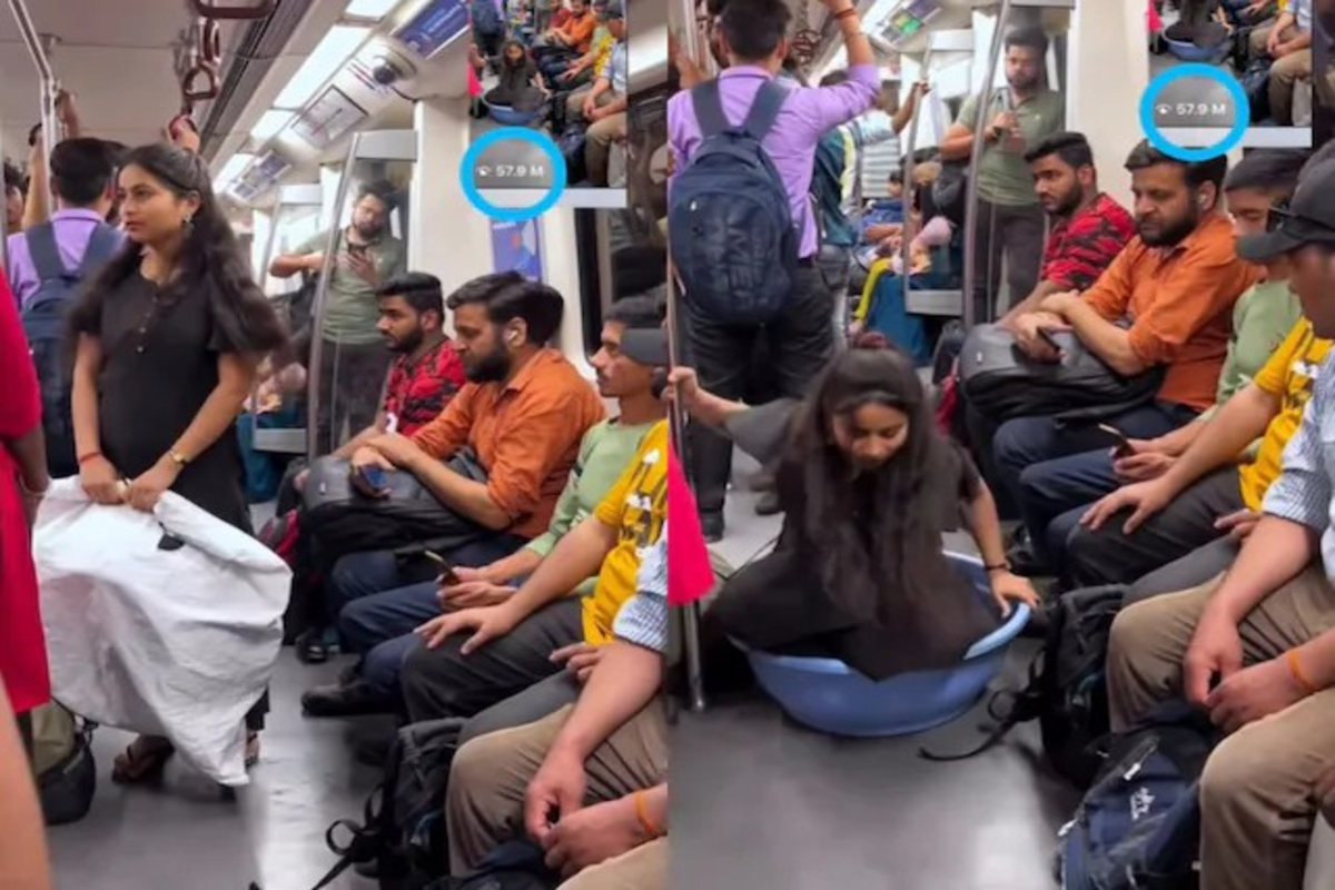 Girls Hilarious Prank in Metro Video