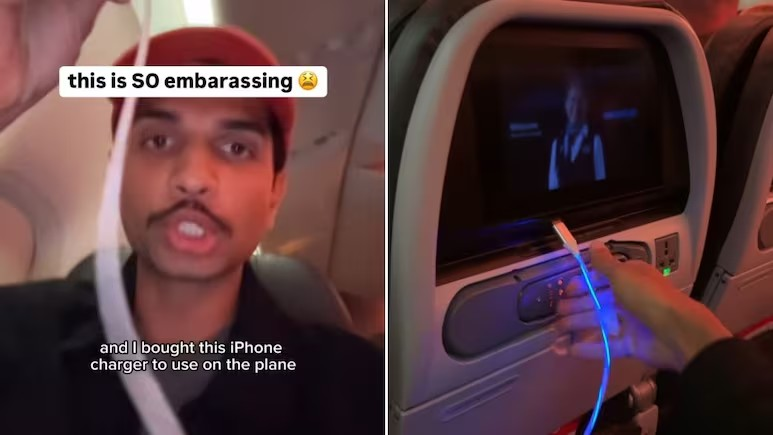 Disco Lights Surprise on Flight Video