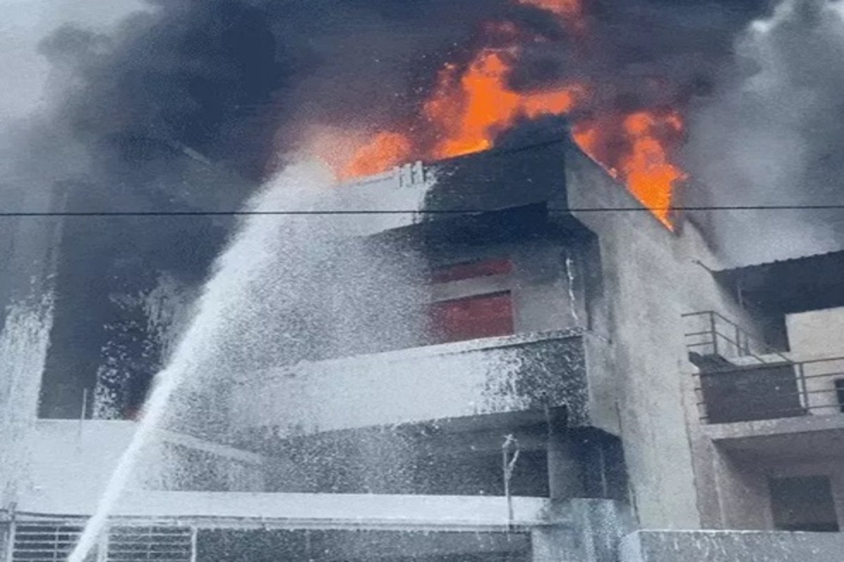 Fire Breaks Out In Shampoo Factory