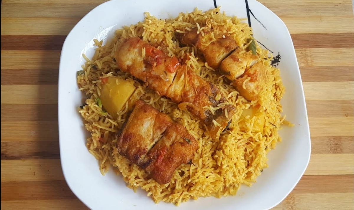 Quick fish pulao
