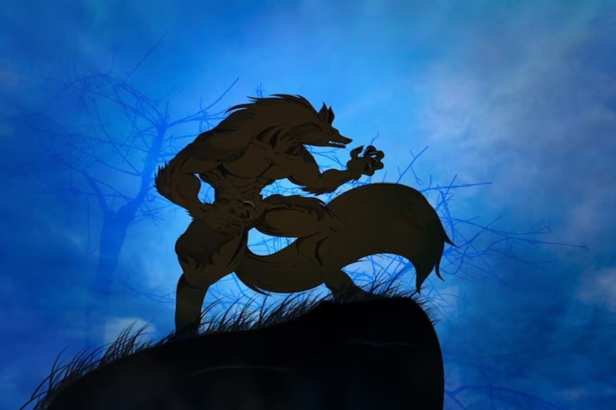 Werewolf Remains With Human Hands