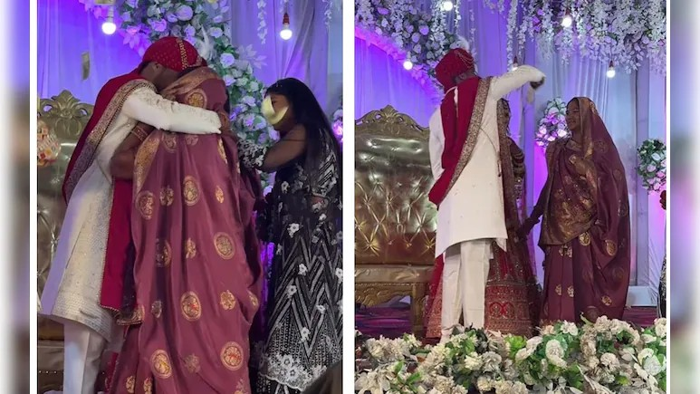 Emotional Groom Wedding Hug Video