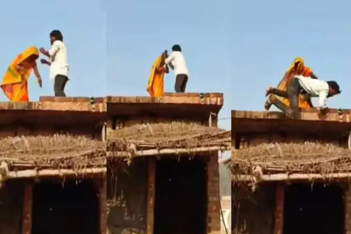 Wife Threw Her Husband From Roof Video