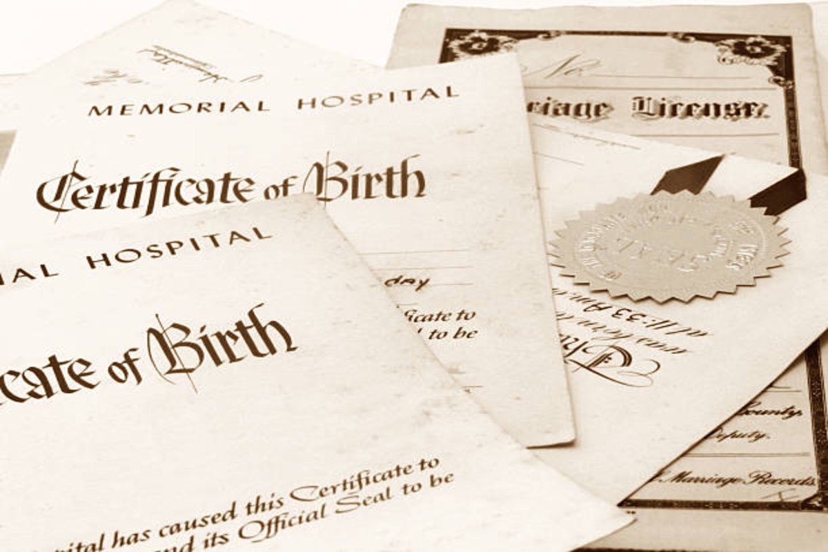 Online birth certificate application