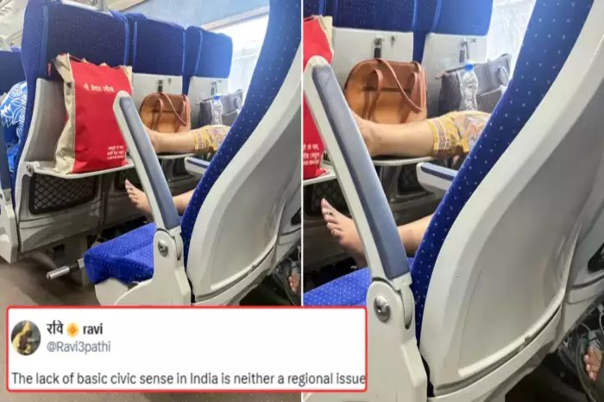 Woman Sleeping On Chair Viral Image