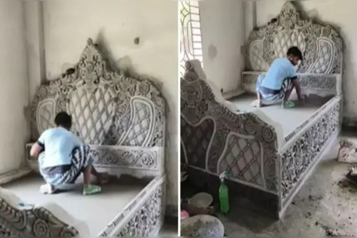 Man make cemented bed video