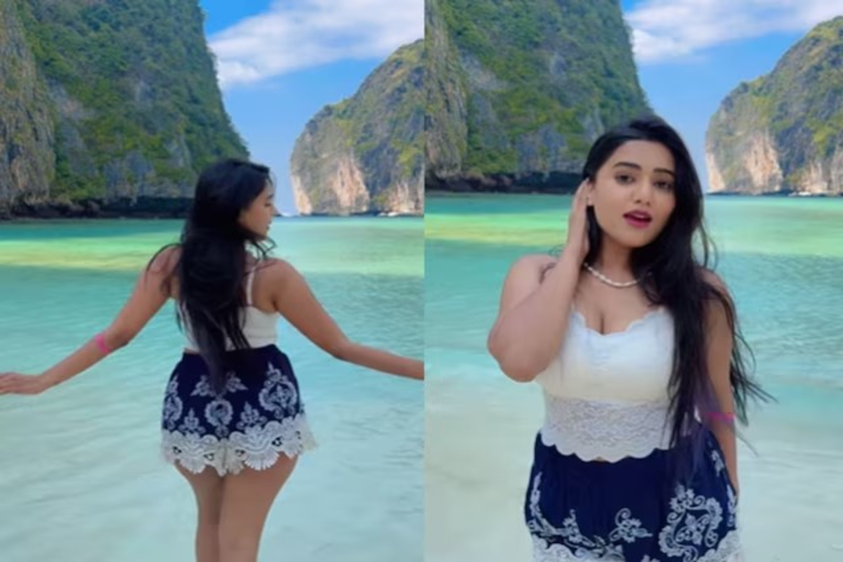 Garima Chaurasia Beach Viral Video