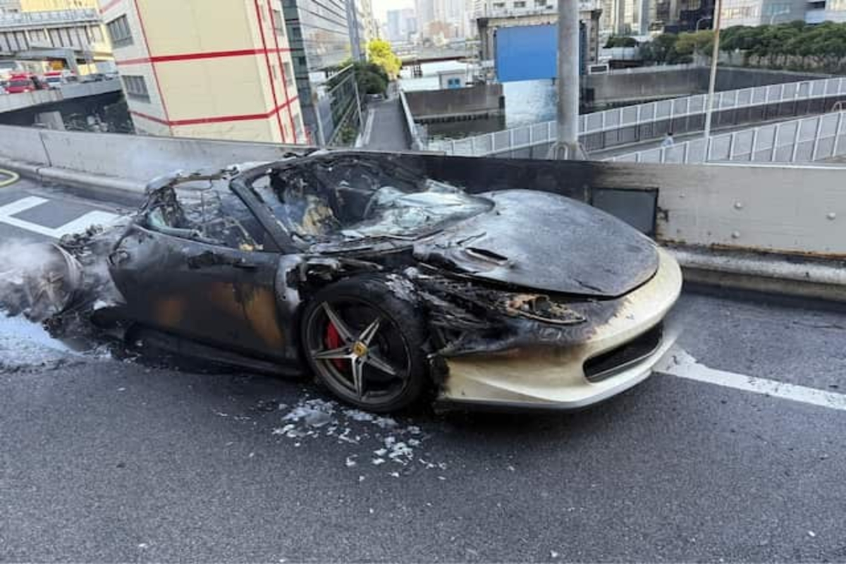 Ferrari Catches Fire 1 Hour After Purchase