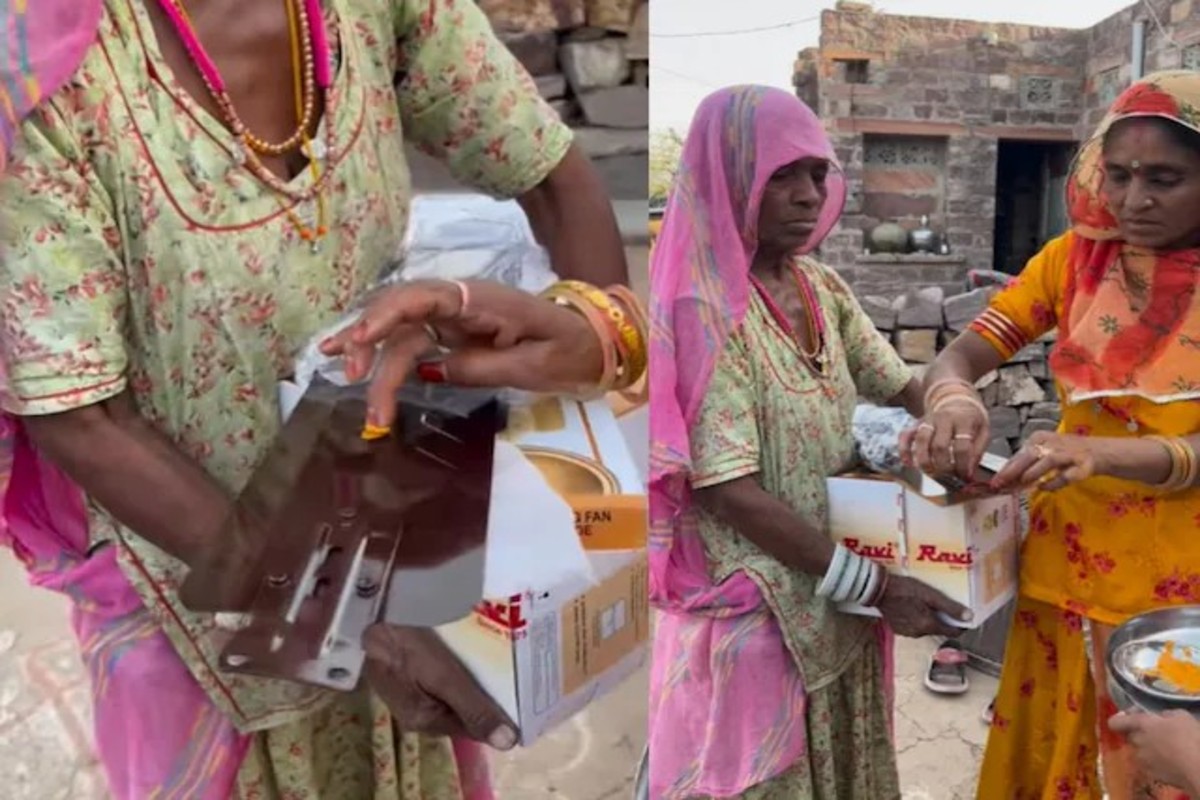Rajasthan family welcomes newly bought fan
