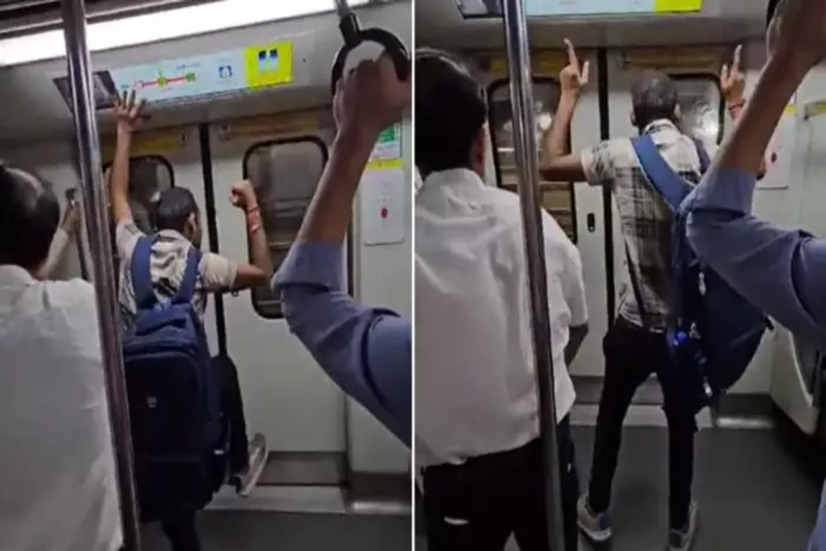 Delhi Metro Singing & Dancing Passenger Video