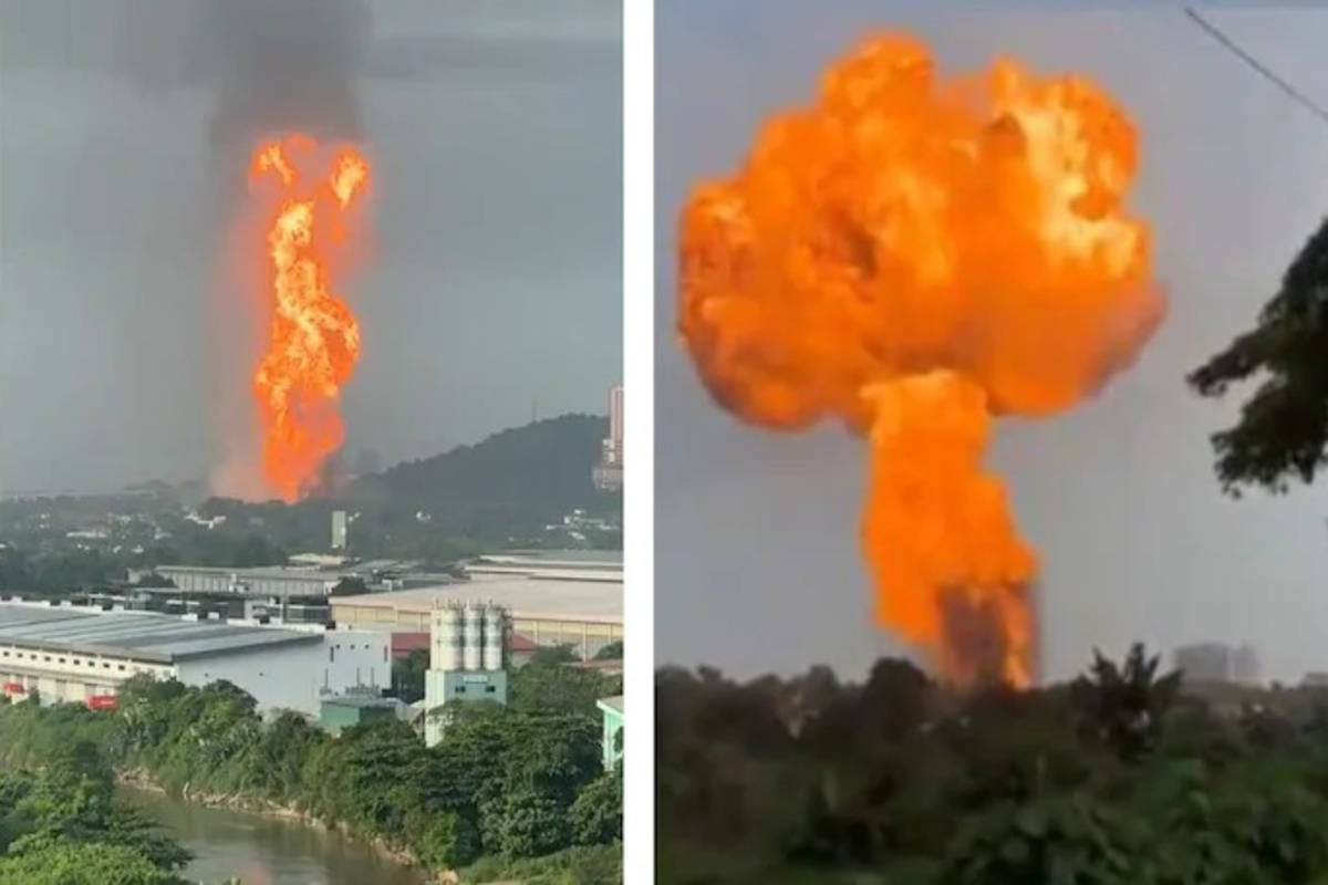 Malaysia Gas Pipeline Explosion Video