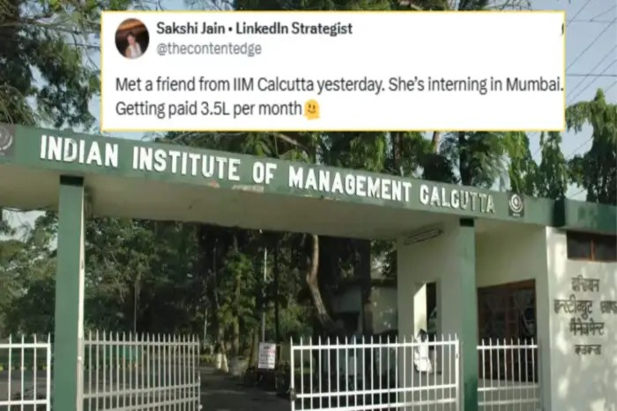 IIM Student Internship Viral Post